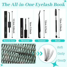 AMZGIRL LASH precision tweezers and function brush displayed for accurate application
