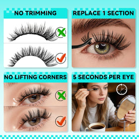 AMZGIRL LASH tweezers and applicator displayed for precise placement