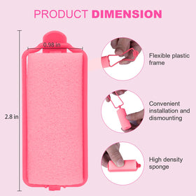 Person sleeping wearing Amzpus rollers for comfortable overnight curls
