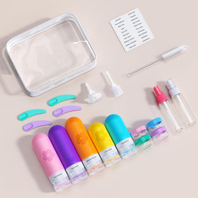 Amzrole travel lifestyle scene packing pouch into suitcase for stress-free trips