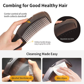 AMZWISH combs used in shower showing non-slip grip and practical use
