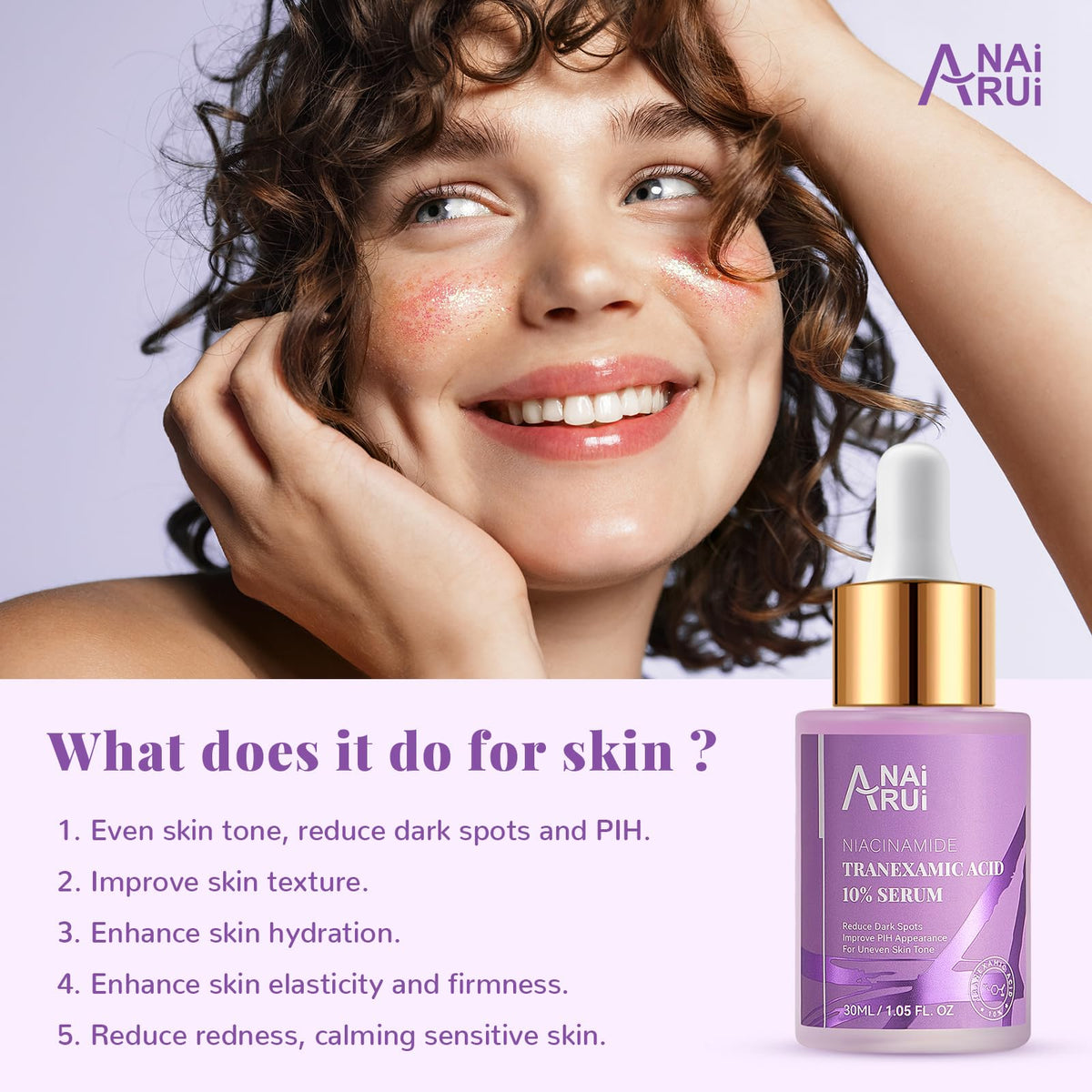 ANAI RUI serum texture drop highlighting lightweight absorption