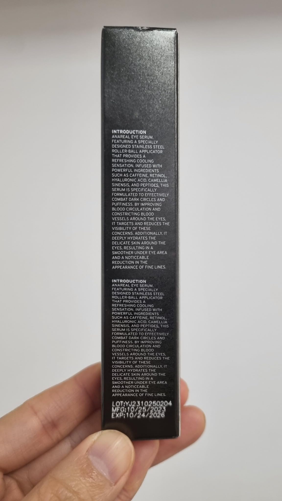 ANAREAL travel-sized roller in a bag showing portability and on-the-go refreshment benefit
