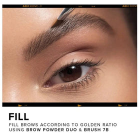 Anastasia Beverly Hills brush in use applying brow pomade for shaped arches