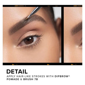 Anastasia Beverly Hills brush beside ruler showing compact travel-friendly size