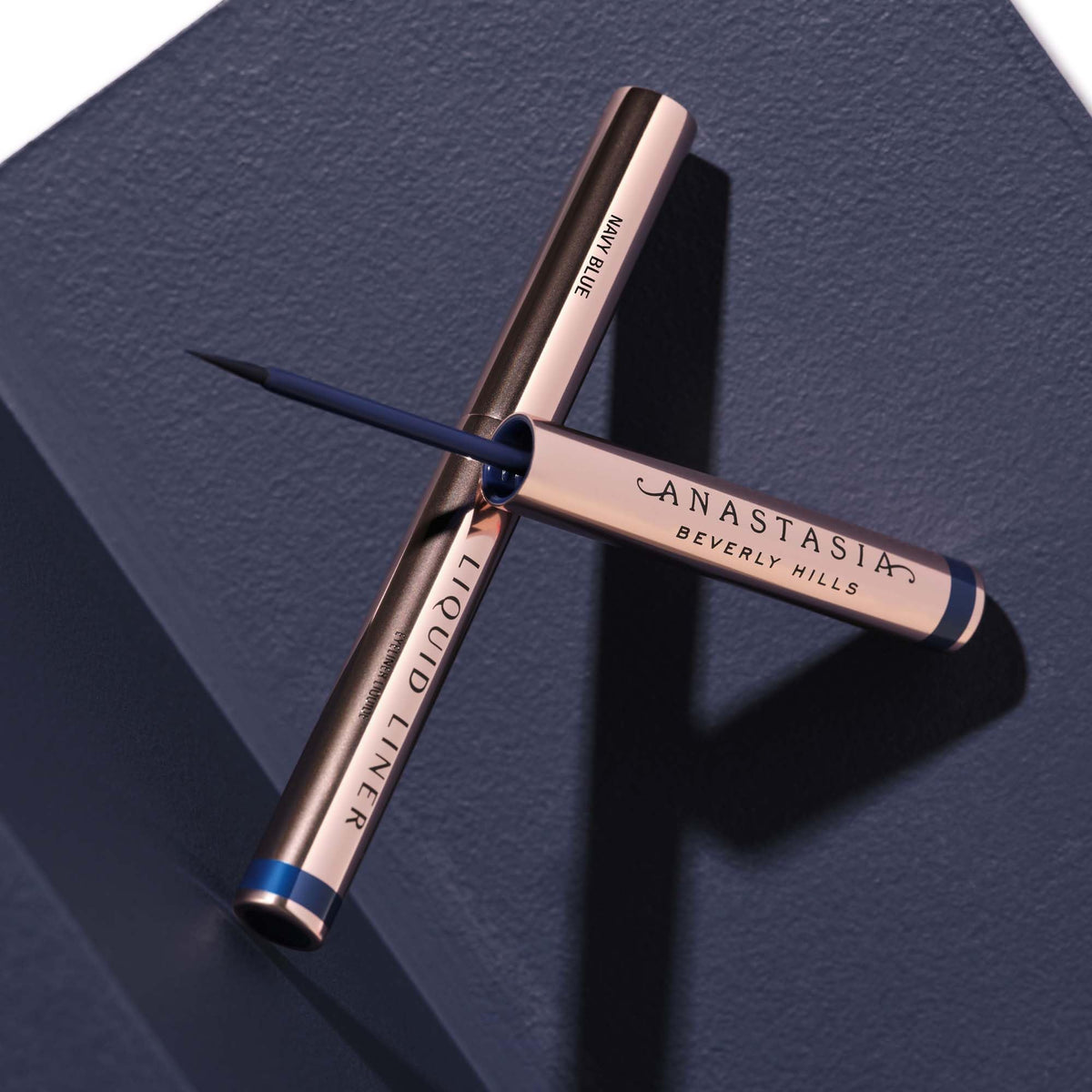 Anastasia Beverly Hills liner in a makeup bag showing travel-ready convenience