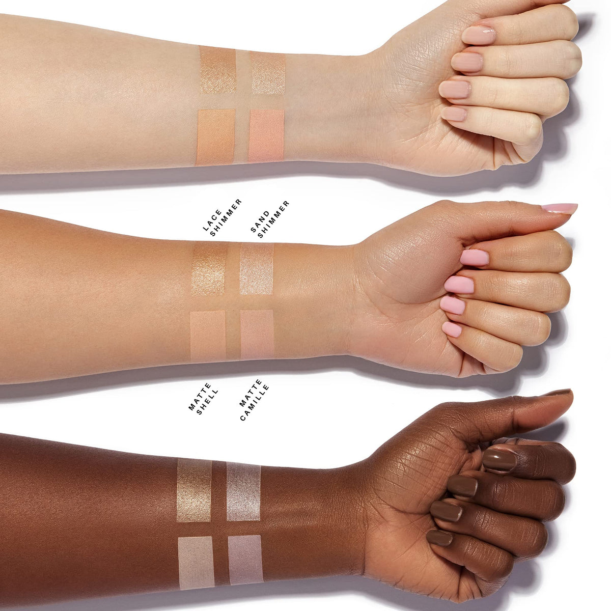 Anastasia Beverly Hills pencil applied to brow and inner corner enhancing eye brightness