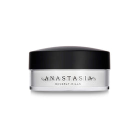 Anastasia Beverly Hills jar front view showing label and sifter for easy controlled dispensing