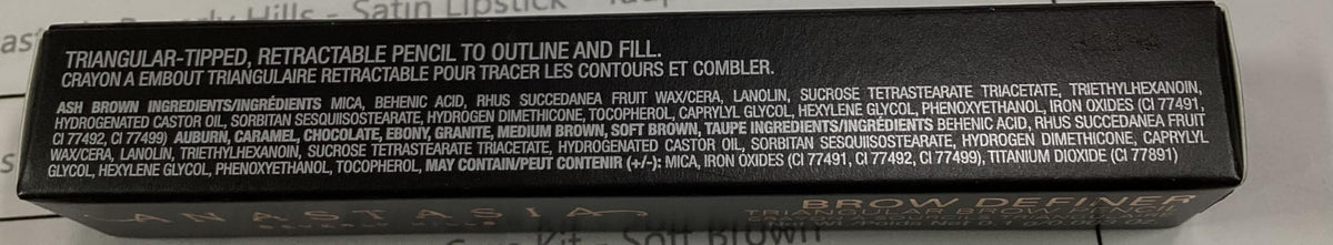 Anastasia Beverly Hills pencil inside a small travel bag for on-the-go touch-ups