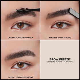 Anastasia Beverly Hills Brow Freeze next to a ruler to show compact travel-friendly size
