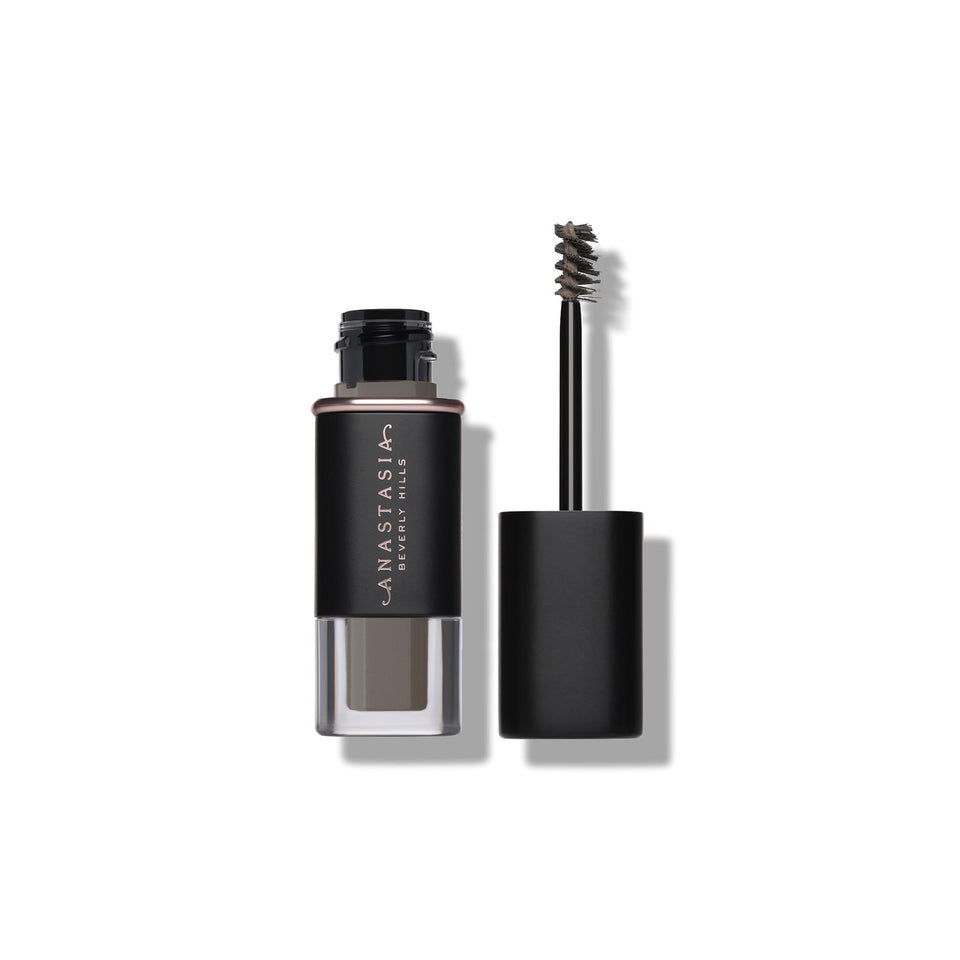 Anastasia Beverly Hills front packaging showing compact tinted brow gel, perfect for travel