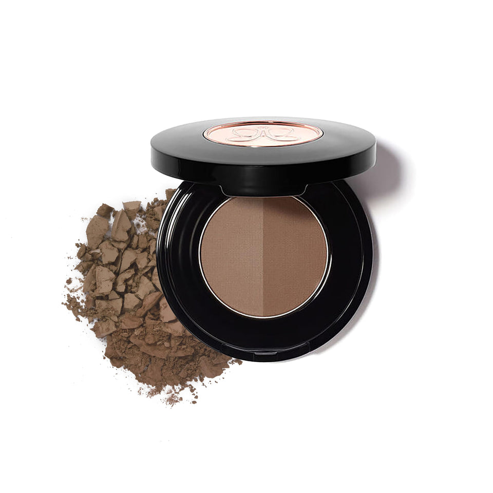 Anastasia Beverly Hills compact front view shows sleek packaging and portability