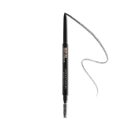 Anastasia Brow Wiz front view showing slim retractable pencil and cap, easy precision