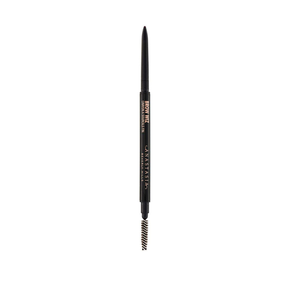 Anastasia Beverly Hills Brow Wiz front view showing slim pencil tip and cap, precise shaping benefit