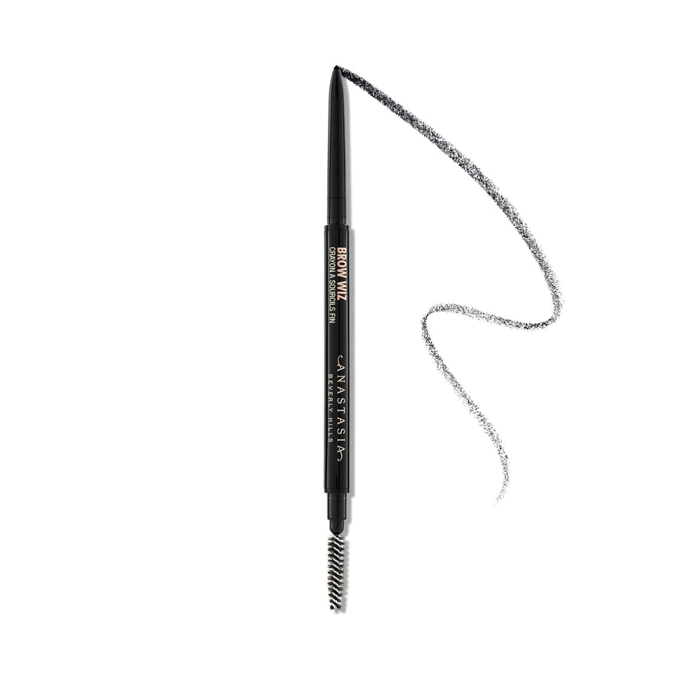 Anastasia Beverly Hills Brow Wiz Granite front view showing sleek pencil packaging and brand clarity
