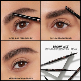 Anastasia Beverly Hills Brow Wiz Granite packaging back view with ingredient and shade information