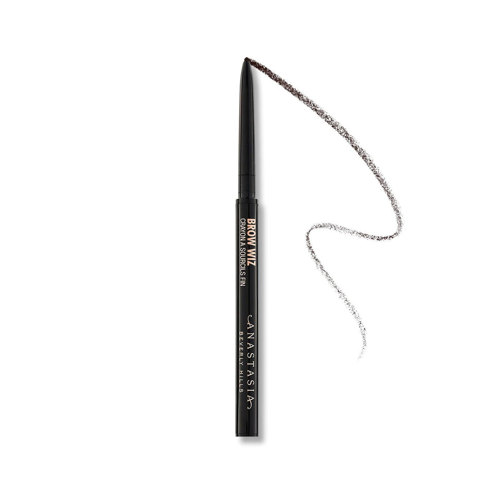 Anastasia Beverly Hills Mini Brow Wiz front packaging showing compact pencil and shade