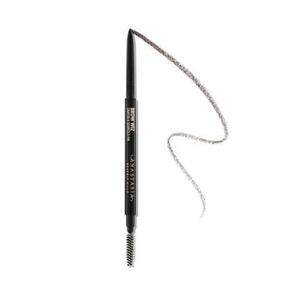 Anastasia Beverly Hills Brow Wiz front packaging showing Chocolate shade benefit precision