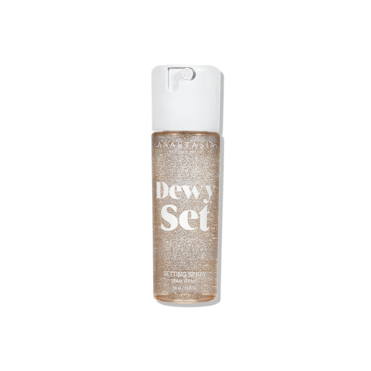 Anastasia Beverly Hills Dewy Set front bottle showing label and refined design for easy identification and shelf appeal