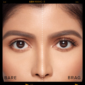 Anastasia Beverly Hills mascara on a vanity styled with makeup tools for lifestyle appeal