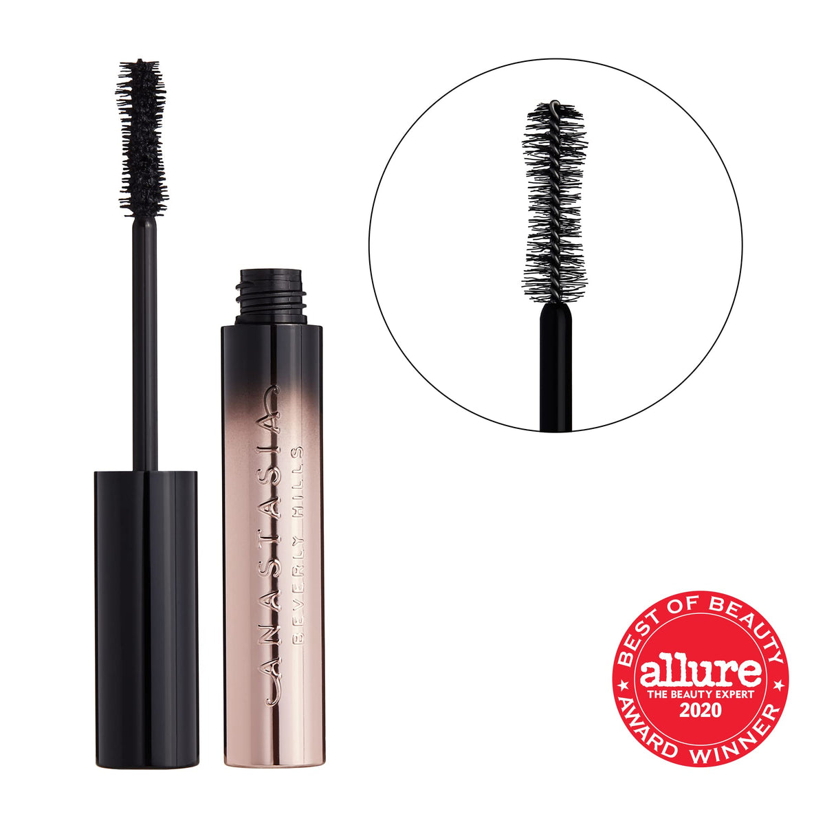 Anastasia Beverly Hills open tube revealing creamy, clump-free texture for smooth application