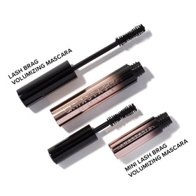 Anastasia Beverly Hills mascara applied to a single lash demonstrating instant volume and lift