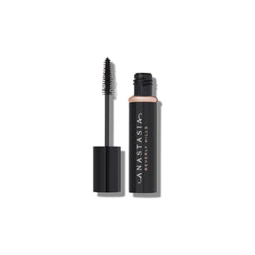 Anastasia Beverly Hills front packaging showing compact travel mascara benefits
