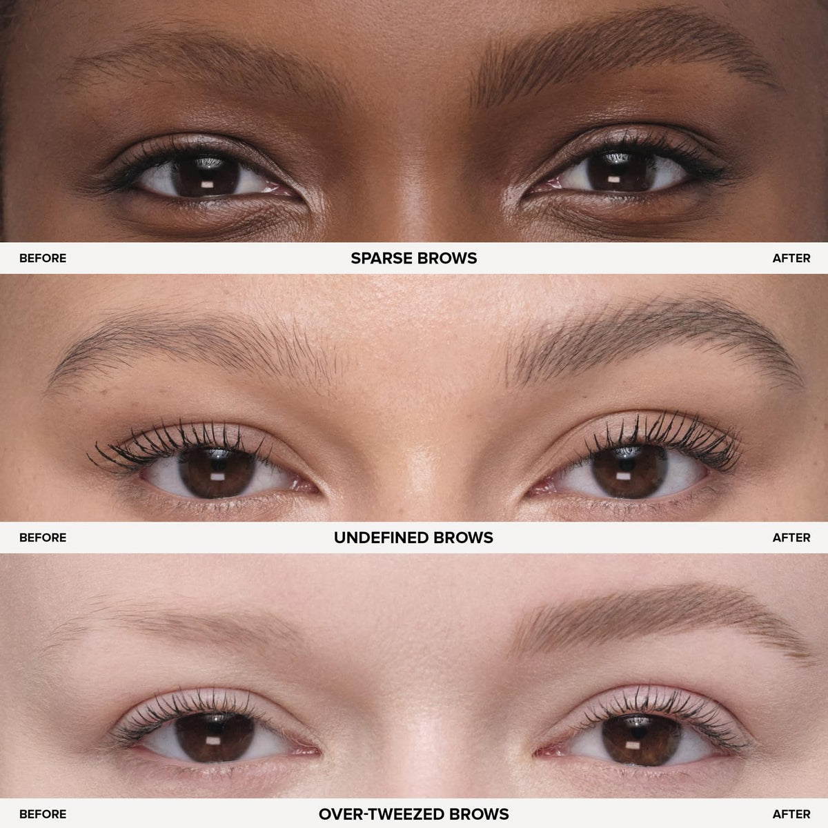 Anastasia Beverly Hills close detail of hair-like strokes showing realistic texture