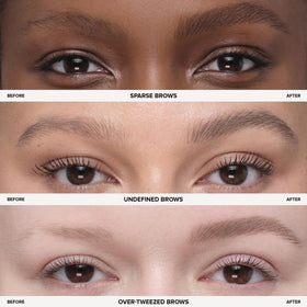 Anastasia Beverly Hills close detail of hair-like strokes showing realistic texture