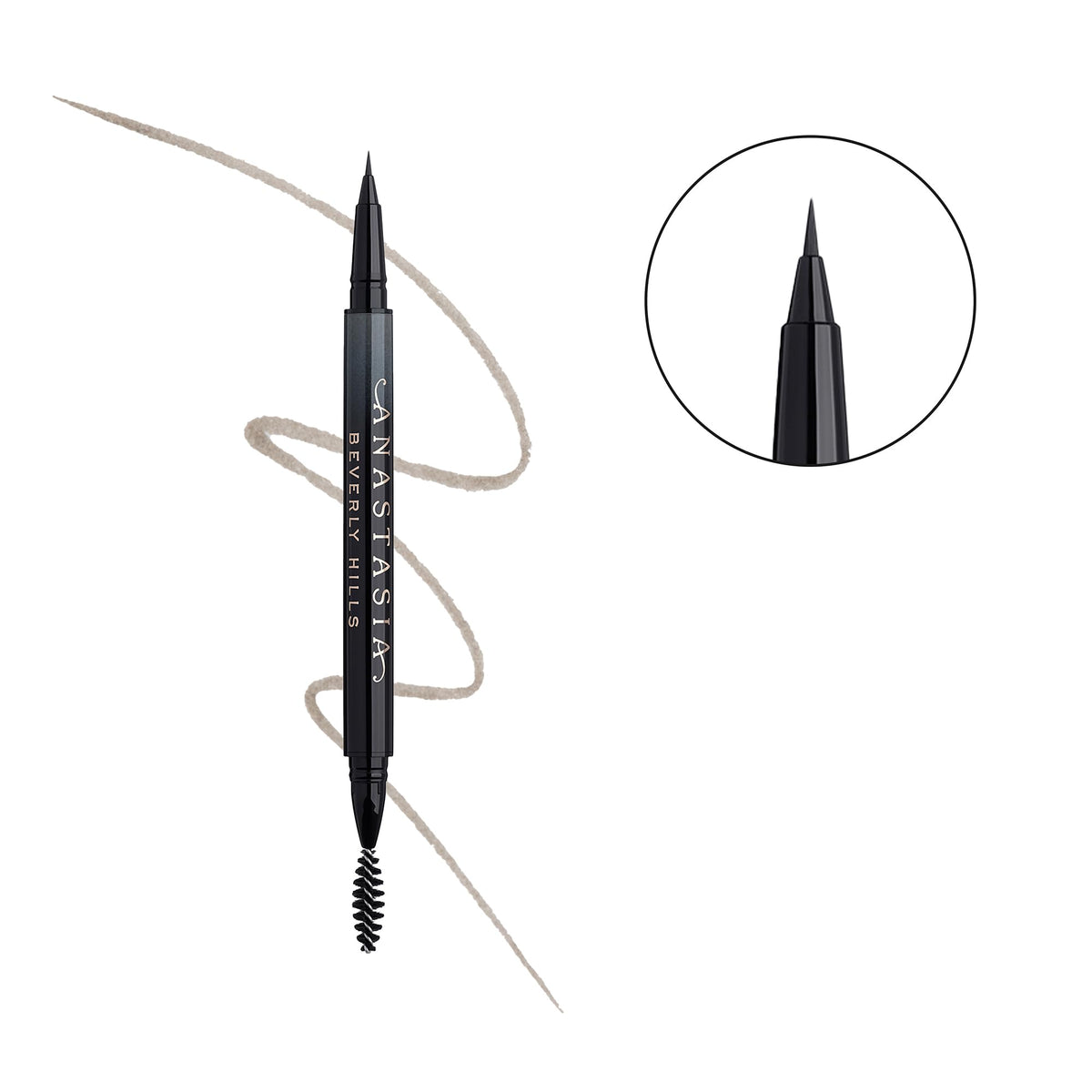 Anastasia Beverly Hills superfine brush tip close-up demonstrating precision control