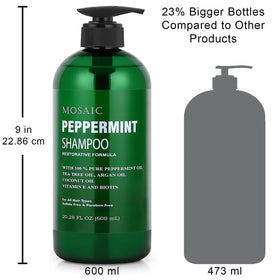AnatoliaDaphne bottles beside a ruler showing the 600 ml size comparison