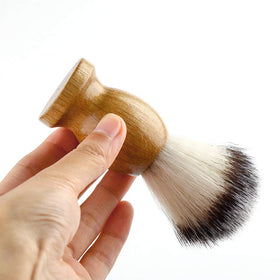 Anbbas synthetic bristles close-up displaying soft texture and lathering