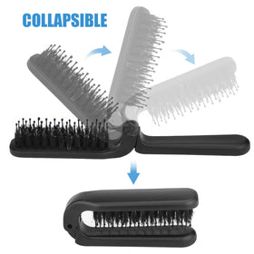 Ancable brush folded inside a pocket demonstrating easy storage benefit