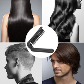 Ancable brush on travel table demonstrating quick on-the-go grooming