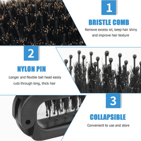 Ancable open brush full profile demonstrating ergonomic handle and bristles