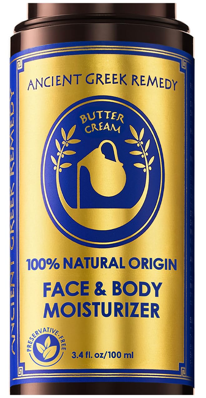 Ancient Greek Remedy front jar view showing packaging and organic claim