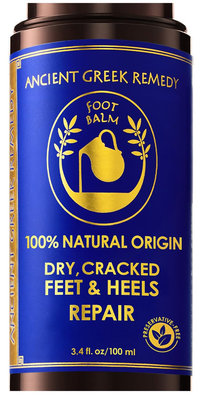 Ancient Greek Remedy front packaging showing jar and logo, highlights natural repair