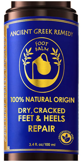 Ancient Greek Remedy front packaging showing jar and logo, highlights natural repair