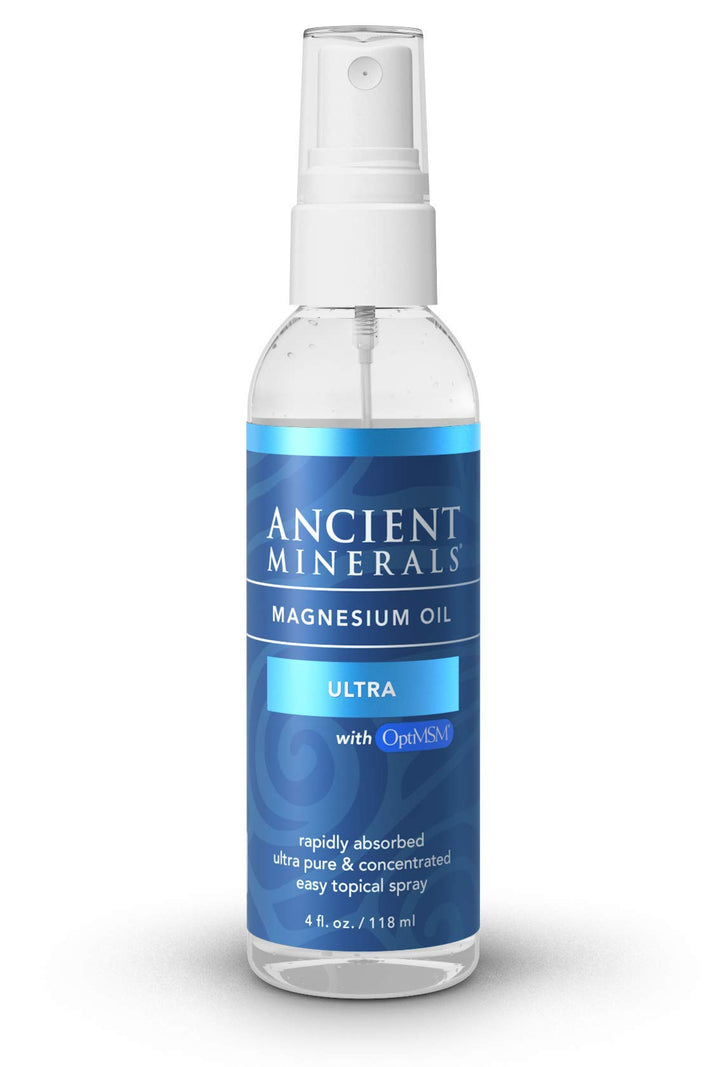 Ancient Minerals front packaging showing product benefits and size