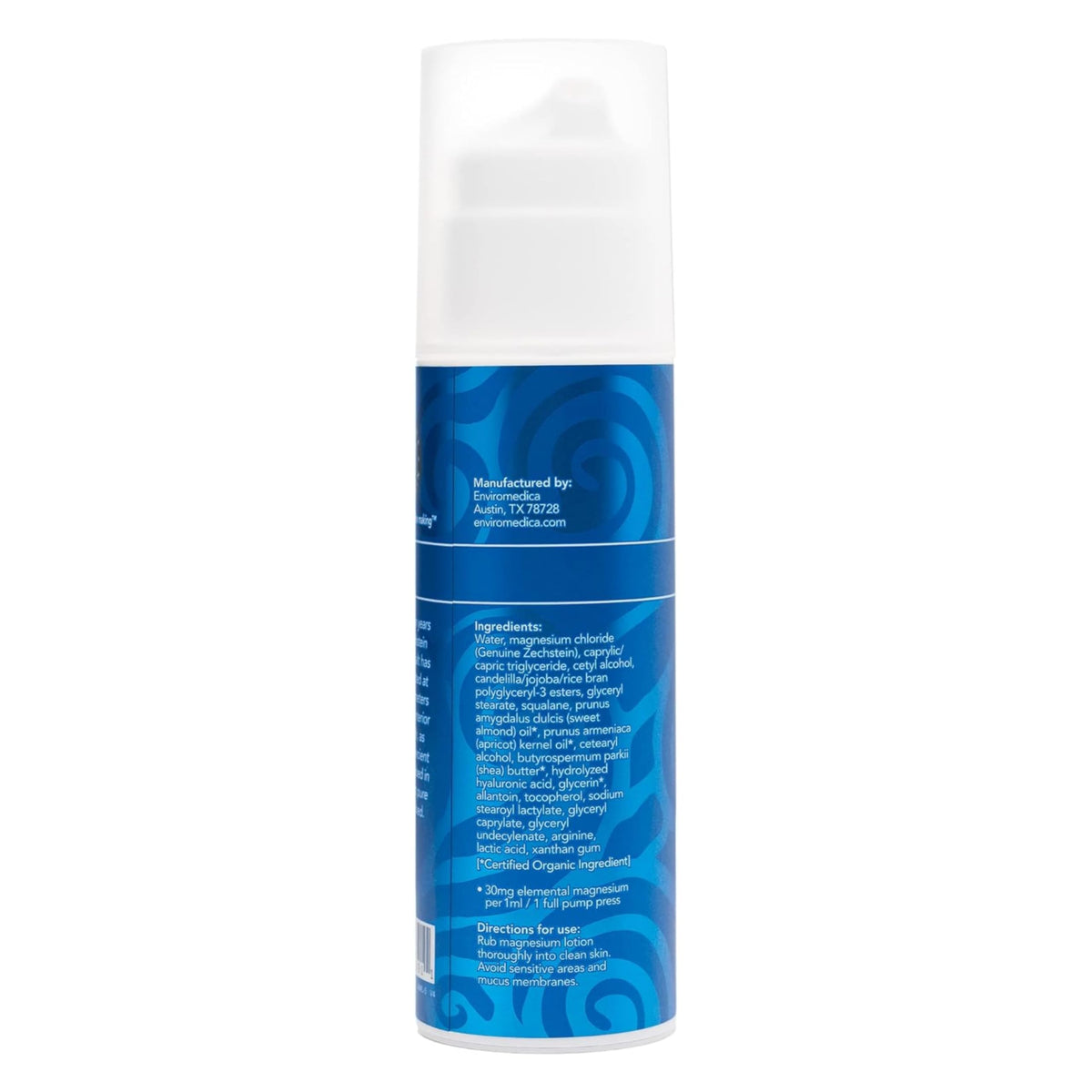 Ancient Minerals texture closeup of lotion on skin highlighting lightweight, non-greasy absorption for quick application