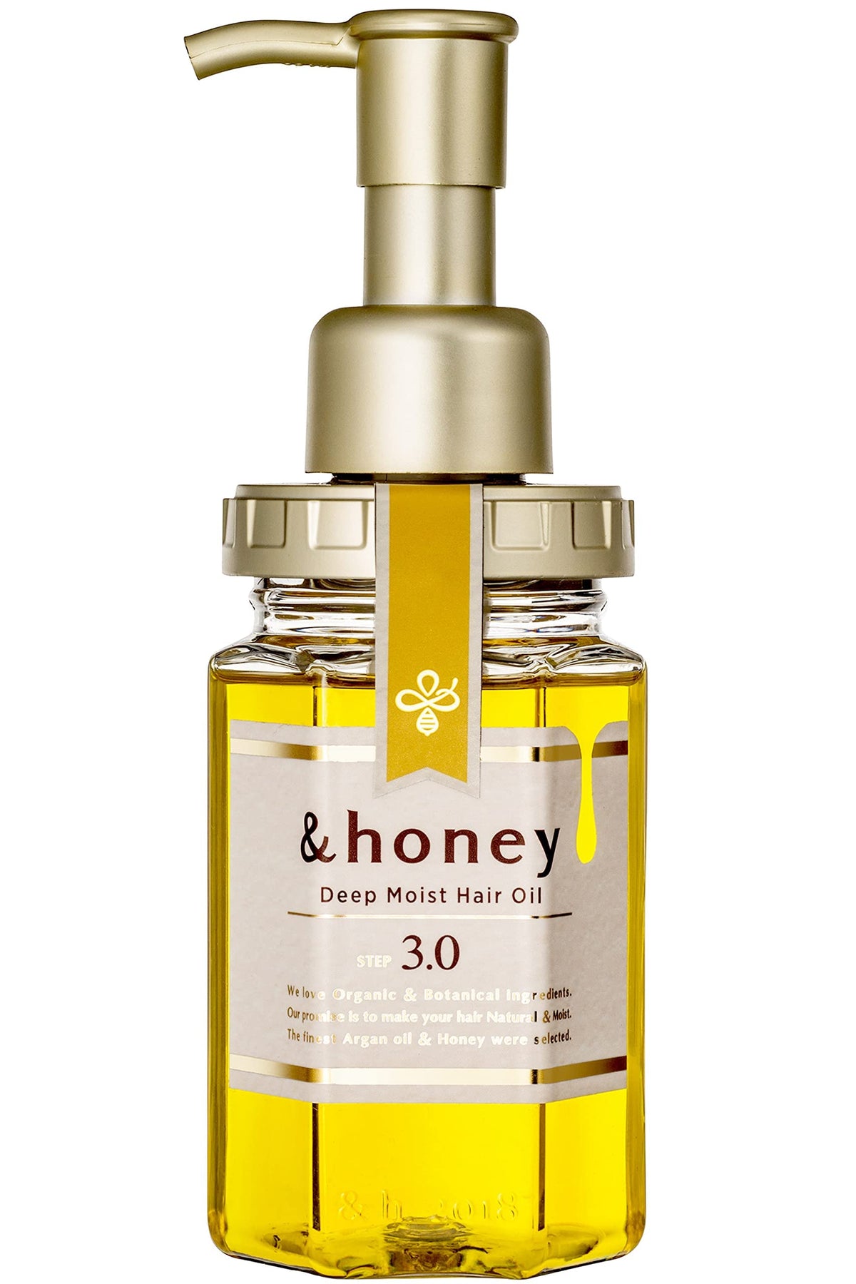 &honey front bottle showing label and size with hydration benefit
