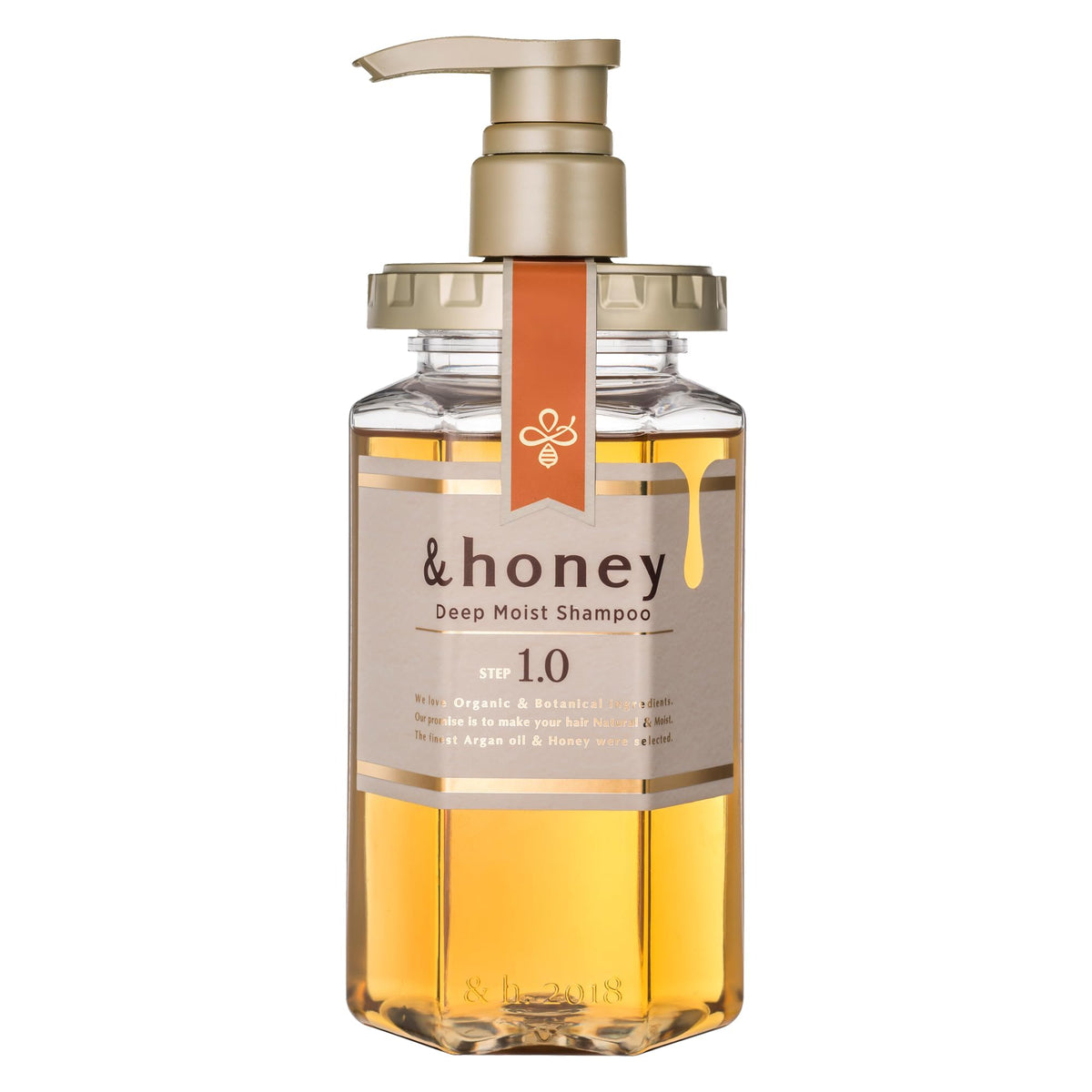 & Honey shampoo front bottle showing clean design and hydration benefit