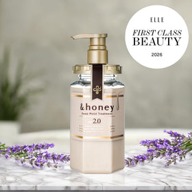 &honey shampoo pump close-up highlighting dispenser and easy application for faster washes
