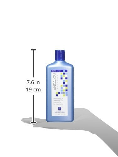Andalou Naturals shampoo lather on hand showing gentle cleansing action