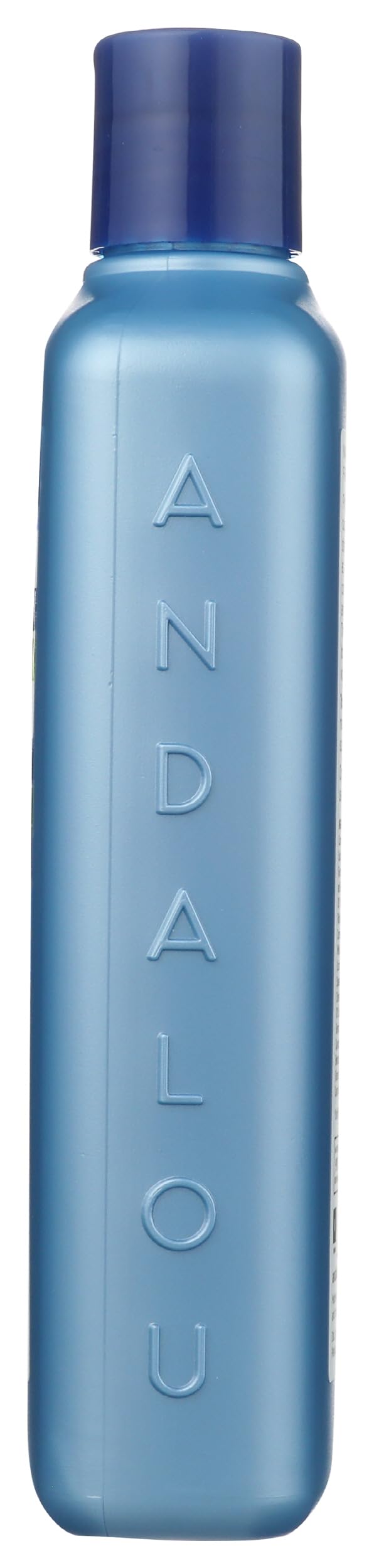 Andalou Naturals bottle beside a ruler showing 11.5 ounce size