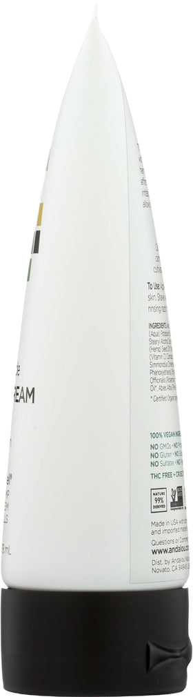 Andalou Naturals ingredients label highlighting natural botanicals