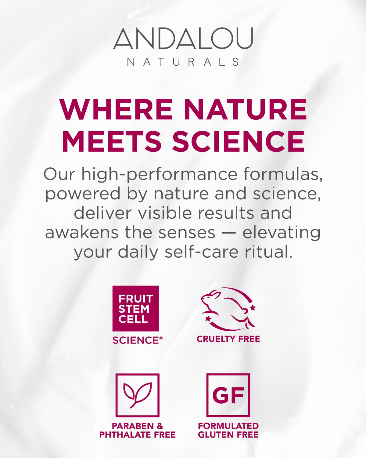 Andalou Naturals on a bathroom shelf showing daily routine compatibility