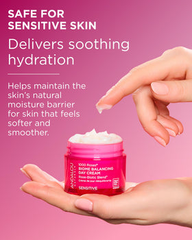 Andalou Naturals label close-up emphasizing alpine rose stem cell benefits