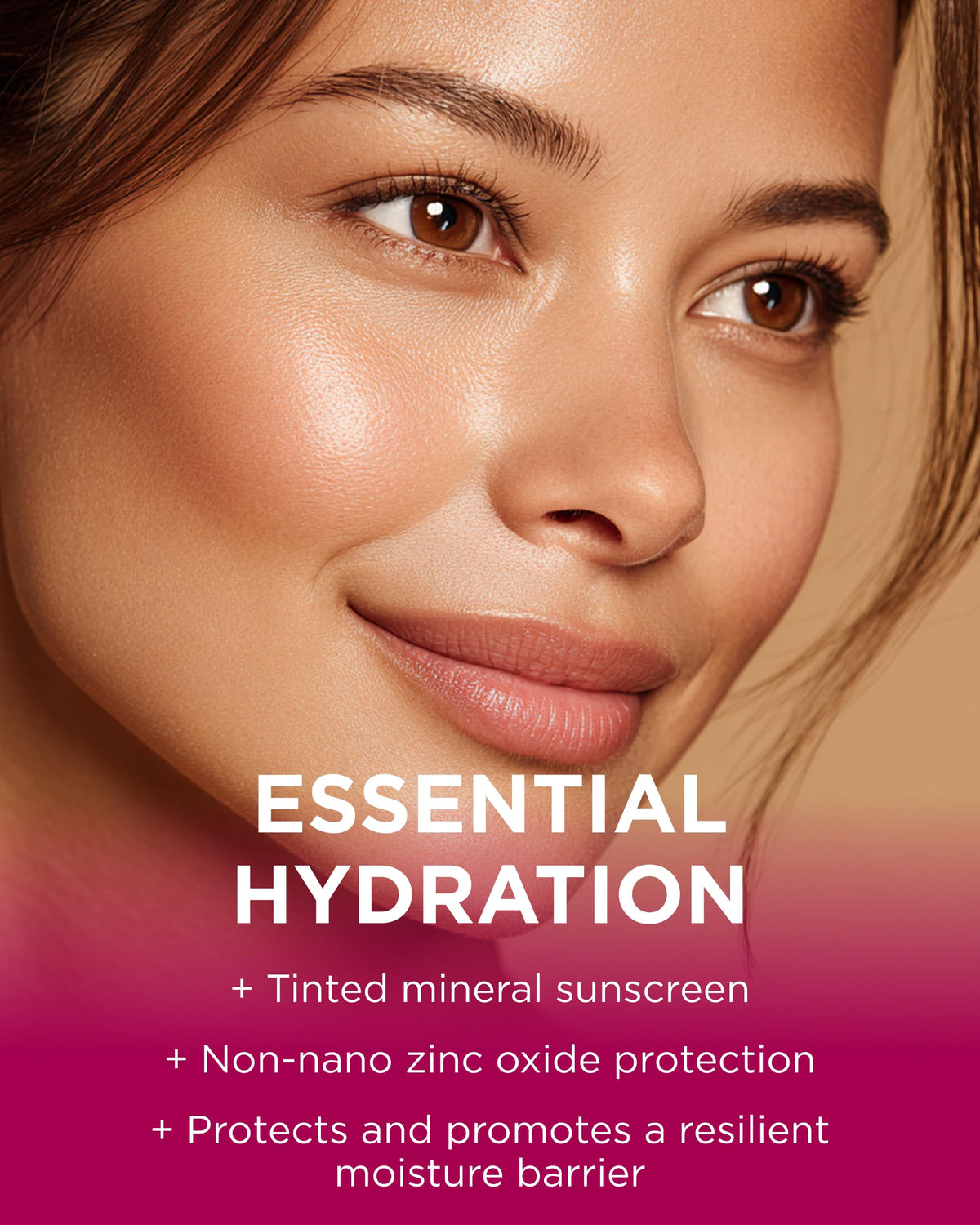 Andalou Naturals open nozzle dispensing sheer tan texture for easy blending and protection