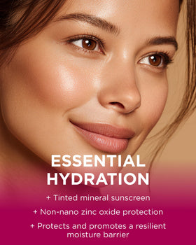 Andalou Naturals open nozzle dispensing sheer tan texture for easy blending and protection